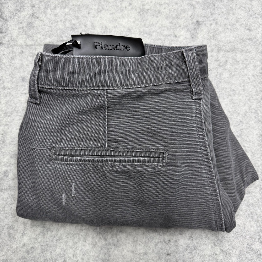 Rare Piandre Mens Grey  Denim Jogger Pants | 100% Cotton | Made In Usa | Size 30
